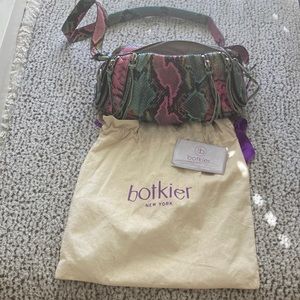 NWOT Botkier colorful snakeskin leather purse-unique